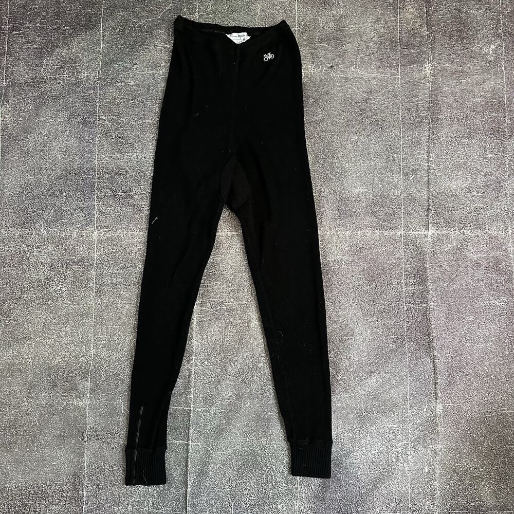 Men's Vintage 70's Oliver Martin Black Wool Padded Cycling Biking Pants Sz Small